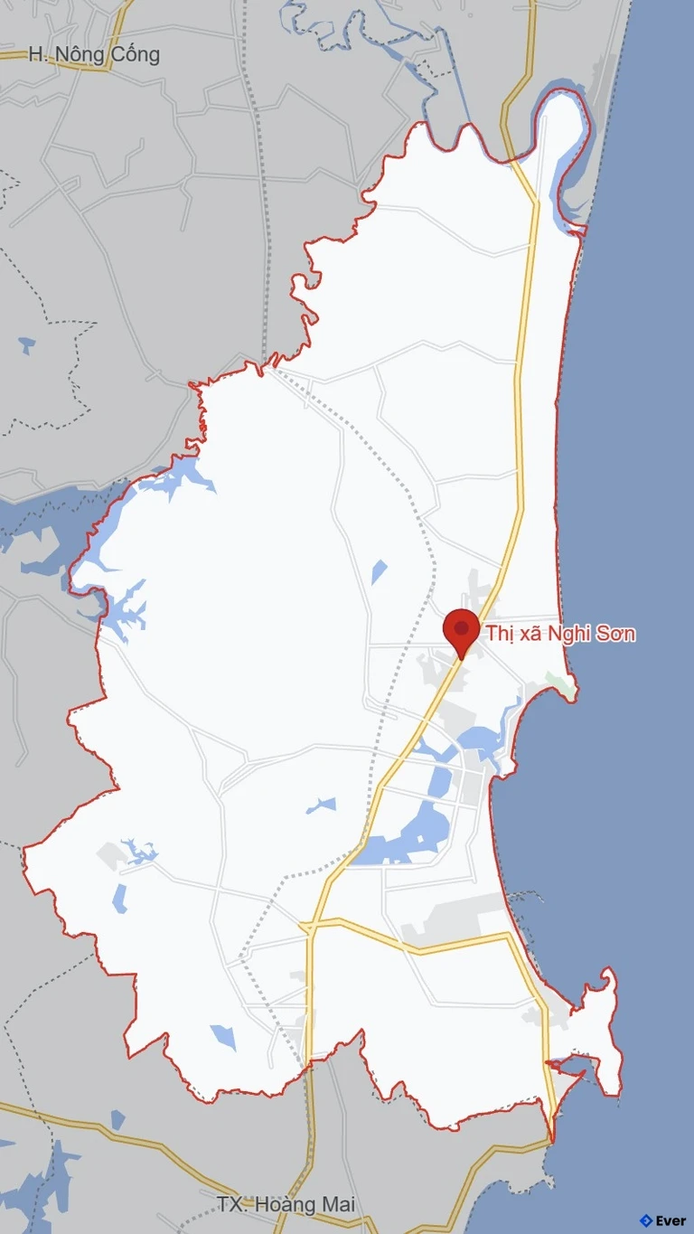 Bản đồ giao thông Thị xã Nghi Sơn