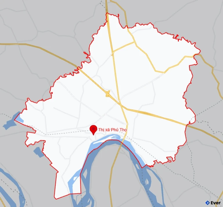Bản đồ giao thông Thị xã Phú Thọ