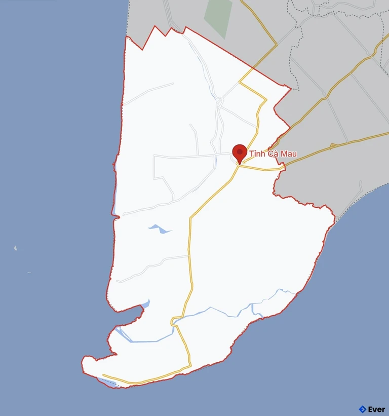 Bản đồ giao thông Tỉnh Cà Mau