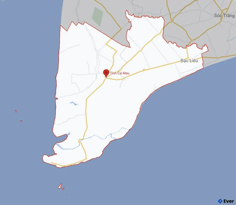 Bản đồ giao thông Tỉnh Cà Mau