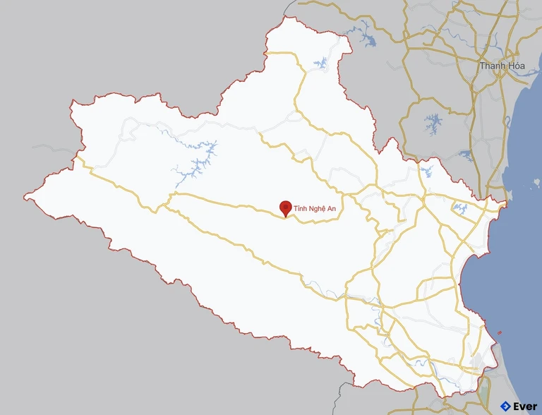 Bản đồ giao thông Tỉnh Nghệ An