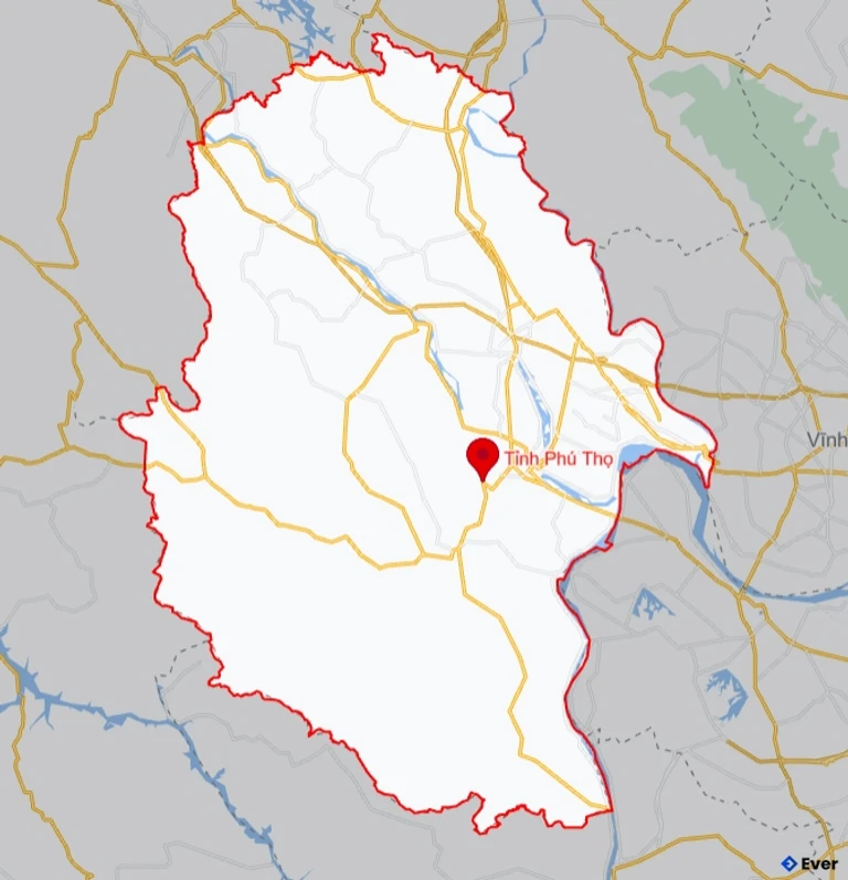 Bản đồ giao thông Tỉnh Phú Thọ
