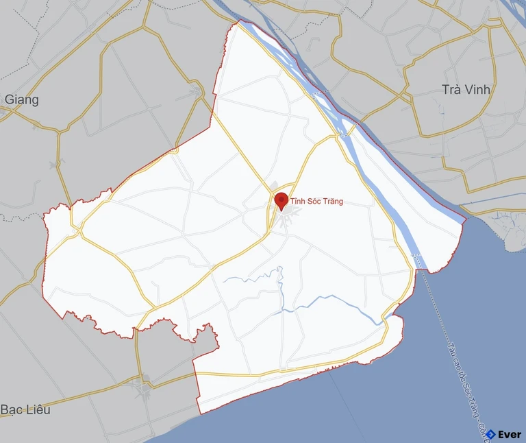 Bản đồ giao thông Tỉnh Sóc Trăng