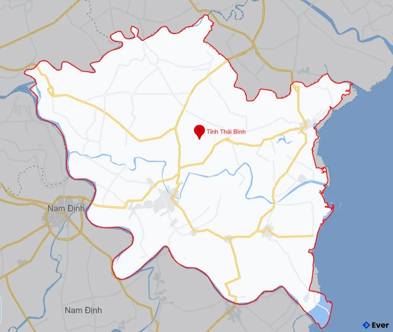 Bản đồ giao thông Tỉnh Thái Bình