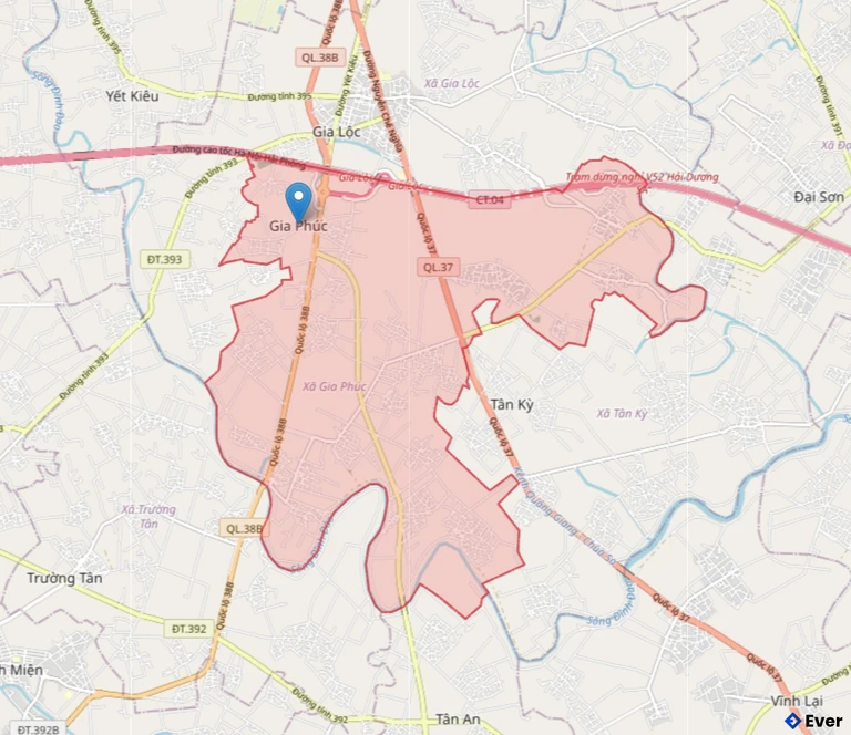 Bản đồ giao thông xã Gia Phúc, Hải Phòng sau sáp nhập