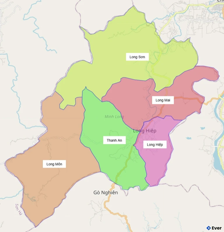 Bản đồ hành chính Huyện Bình Sơn