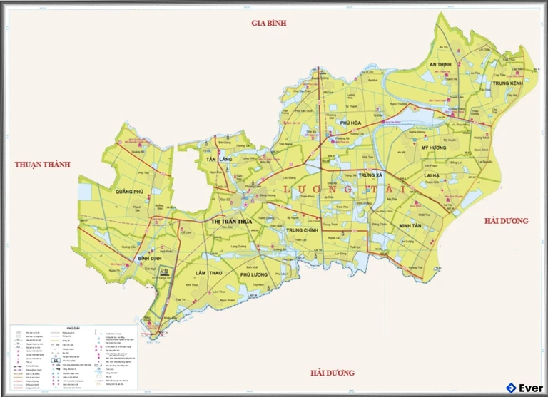 Bản đồ hành chính Huyện Lương Tài