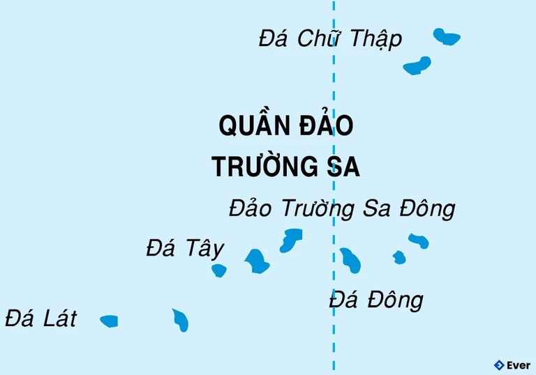 Bản đồ hành chính Huyện Trường Sa