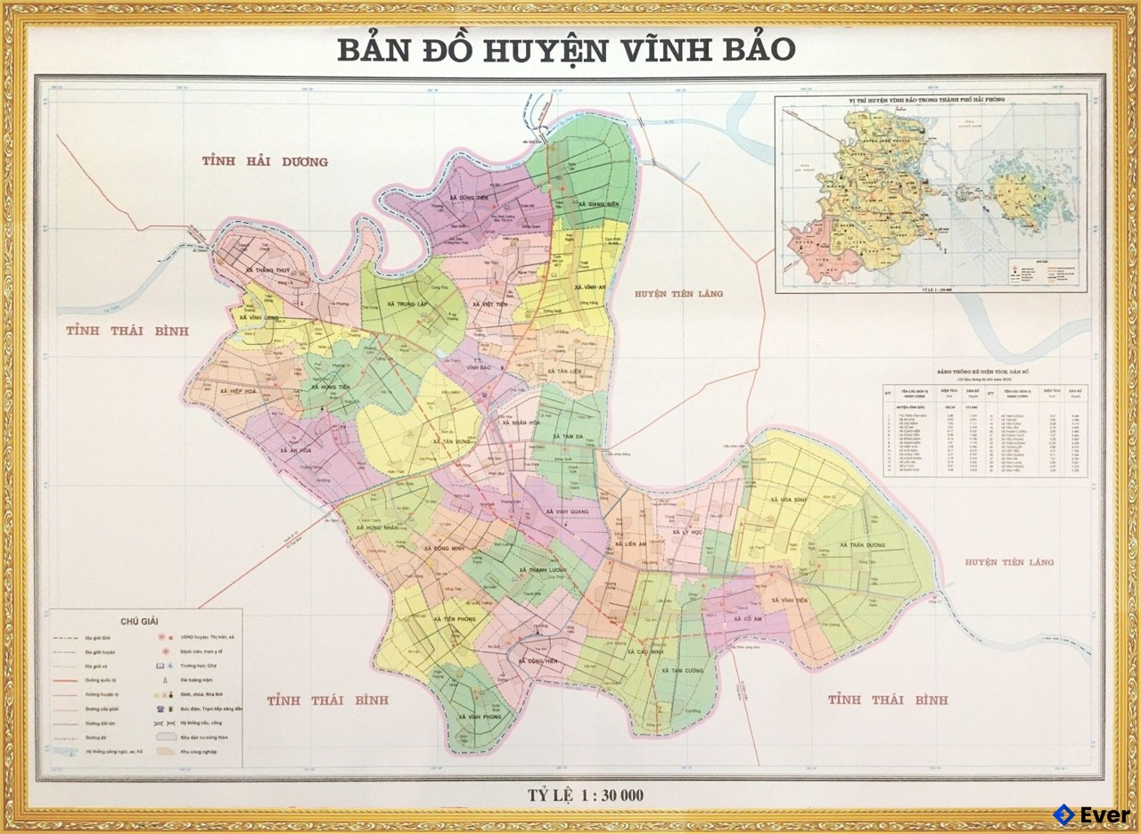 Bản đồ hành chính Huyện Vĩnh Bảo