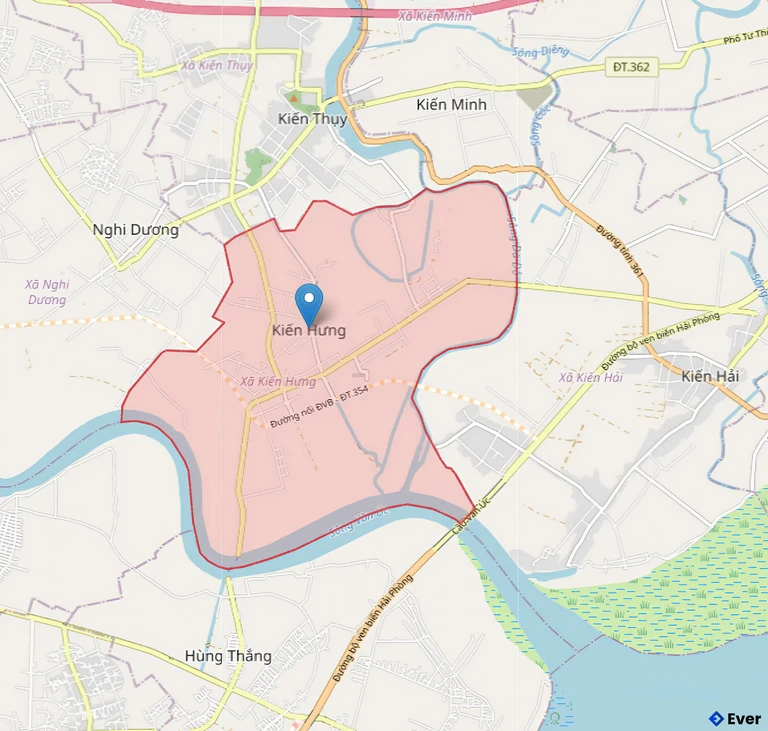 Bản đồ hành chính Kiến Hưng, Hải Phòng sau sáp nhập