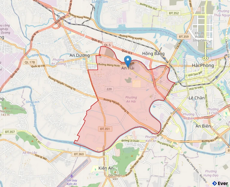 Bản đồ hành chính phường An Hải sau sáp nhập