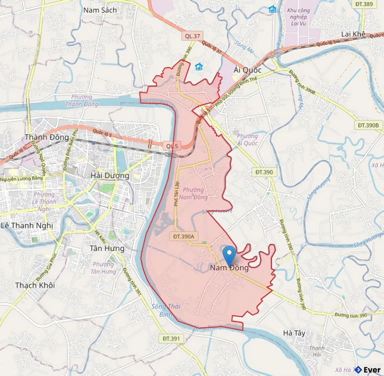 Bản đồ hành chính phường Nam Đồng, Hải Phòng sau sáp nhập