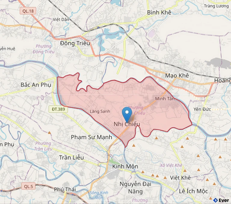 Bản đồ hành chính phường Nhị Chiểu, Hải Phòng sau sáp nhập