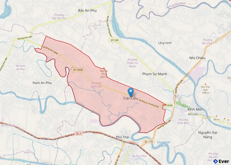 Bản đồ hành chính phường Trần Liễu, Hải Phòng sau sáp nhập