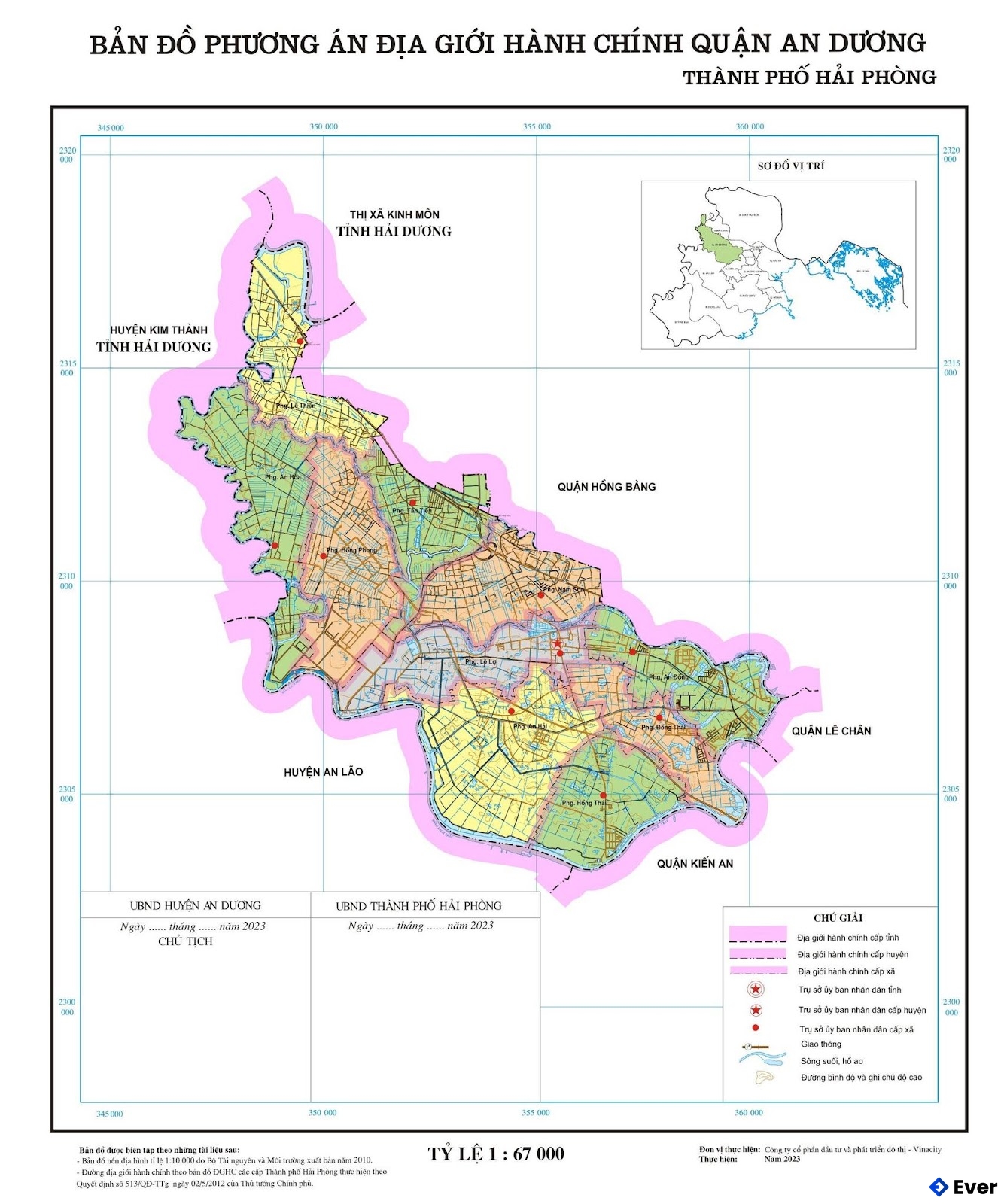 Bản đồ hành chính Quận An Dương