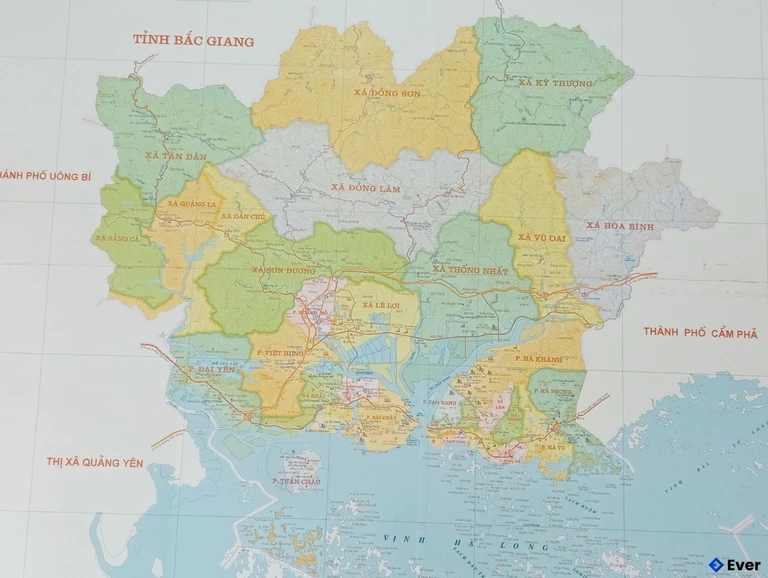 Bản đồ hành chính Thành phố Hạ Long