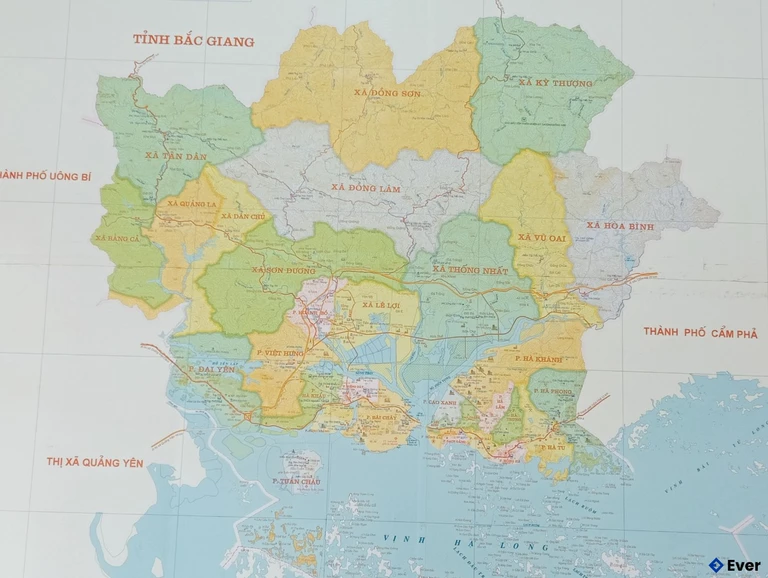 Bản đồ hành chính Thành phố Hạ Long