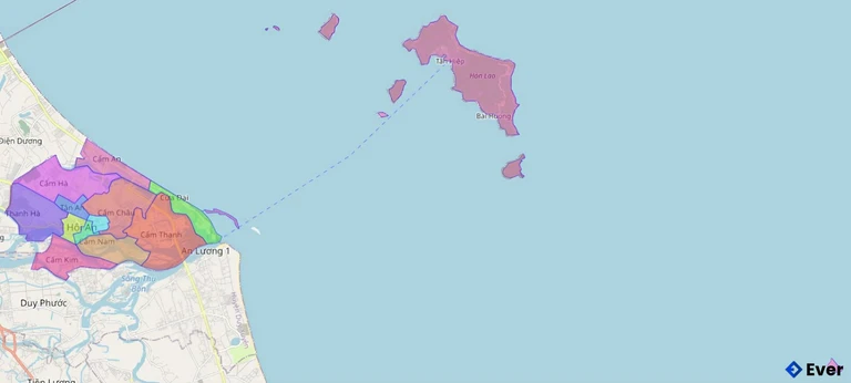 Bản đồ hành chính thành phố Hội An