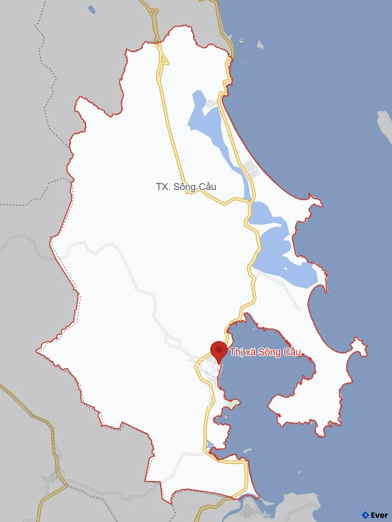 Bản đồ hành chính Thị xã Sông Cầu