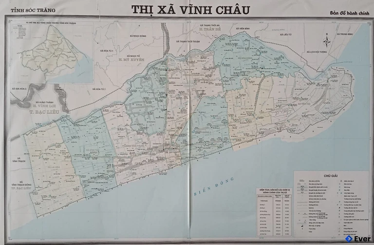 Bản đồ hành chính Thị xã Vĩnh Châu