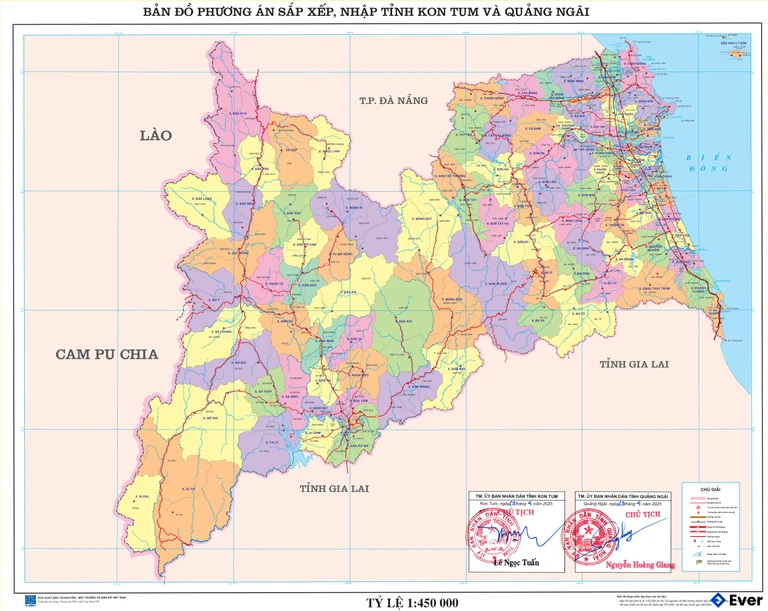 Bản đồ hành chính Tỉnh Quảng Ngãi