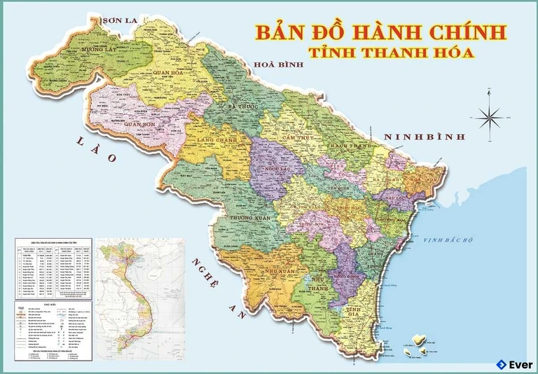 Bản đồ hành chính Tỉnh Thanh Hóa