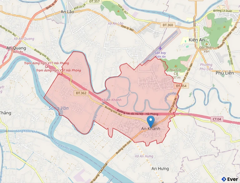 Bản đồ hành chính xã An Khánh, Hải Phòng sau sáp nhập