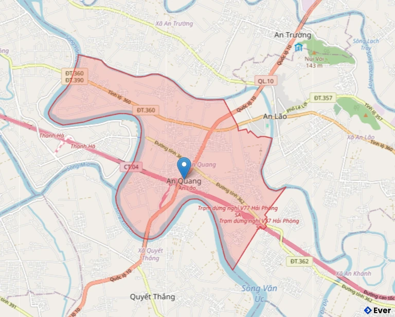 Bản đồ hành chính xã An Quang, Hải Phòng sau sáp nhập