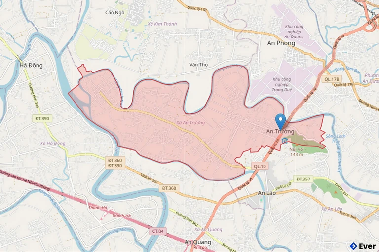 Bản đồ hành chính xã An Trường, Hải Phòng sau sáp nhập