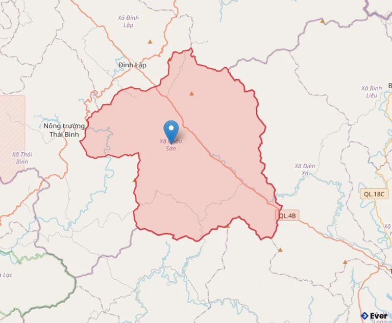 Bản đồ hành chính xã Châu Sơn, Lạng Sơn