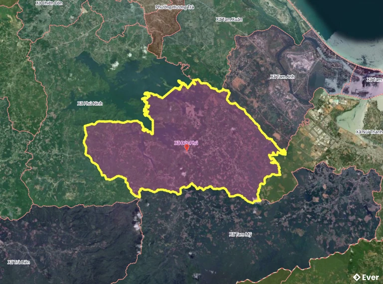 Bản đồ hành chính xã Đức Phú, Đà Nẵng sau sáp nhập