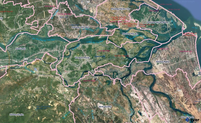 Bản đồ hành chính xã Nam Phước, Đà Nẵng sau sáp nhập