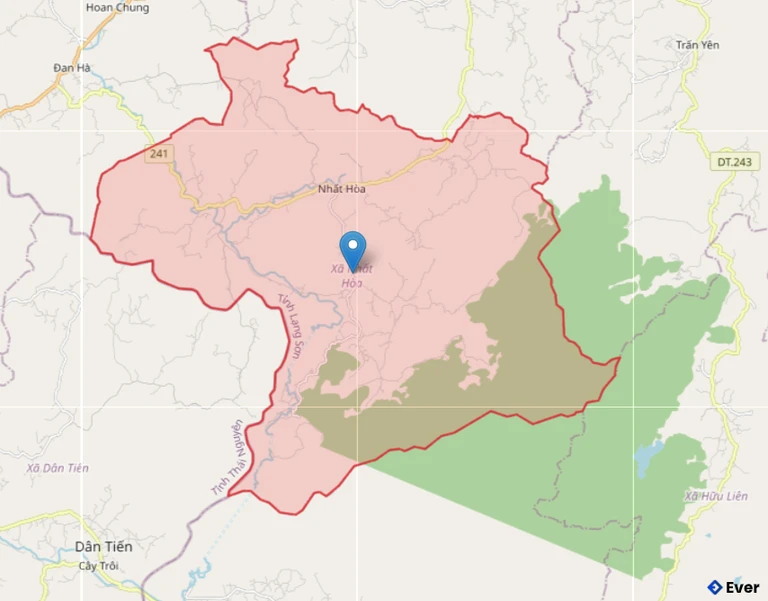 Bản đồ hành chính xã Nhất Hoà - tỉnh Lạng Sơn