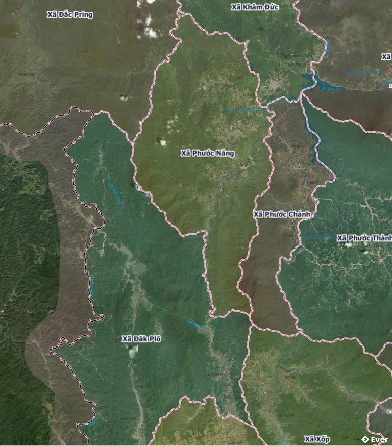 Bản đồ hành chính xã Phước Năng, Đà Nẵng sau sáp nhập