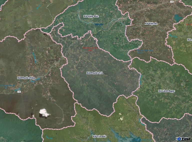 Bản đồ hành chính xã Phước Trà, Đà Nẵng sau sáp nhập