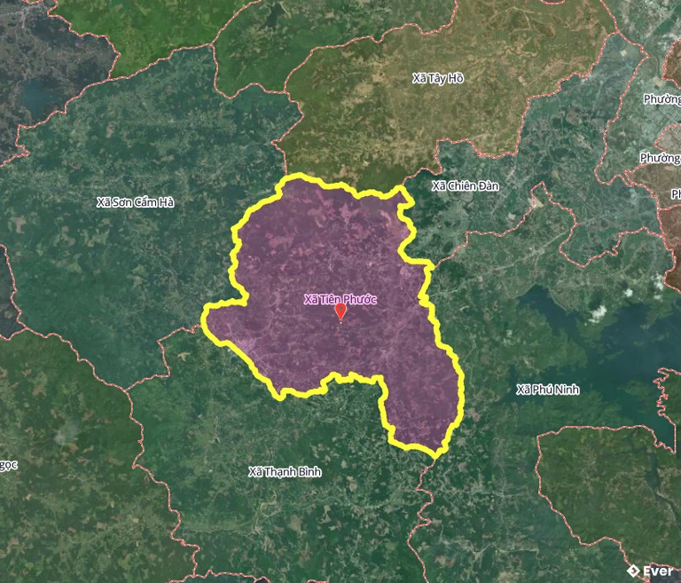 Bản đồ hành chính xã Tây Hồ, Đà Nẵng sau sáp nhập