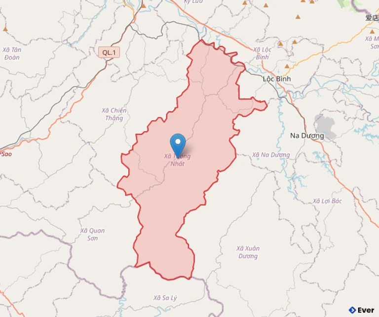 Bản đồ hành chính xã Thống Nhất - tỉnh Lạng Sơn