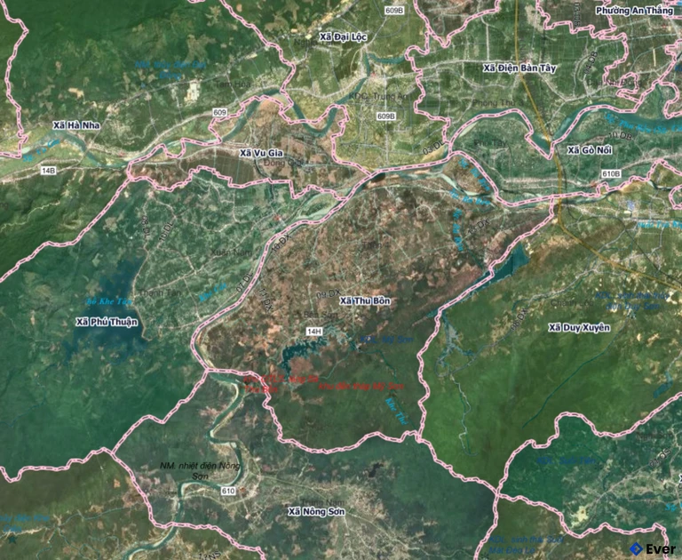 Bản đồ hành chính xã Thu Bồn, Đà Nẵng sau sáp nhập