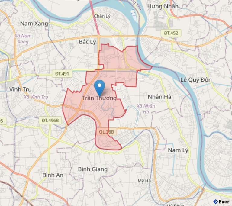 Bản đồ hành chính xã Trần Thương - tỉnh Ninh Bình