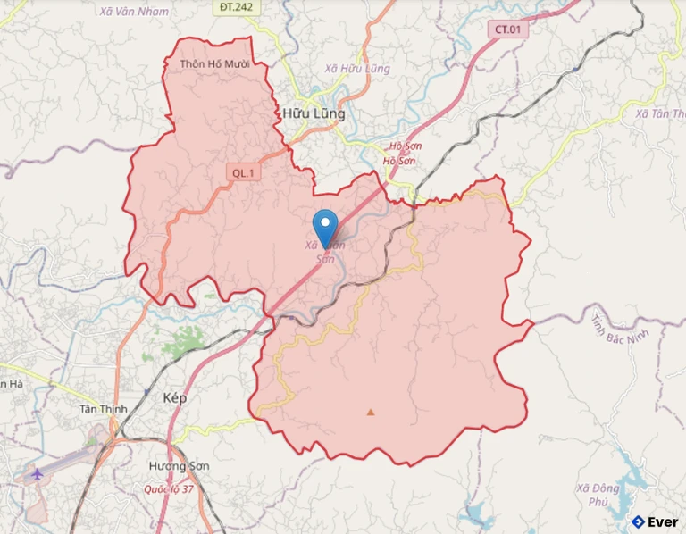 Bản đồ hành chính xã Tuấn Sơn, Lạng Sơn