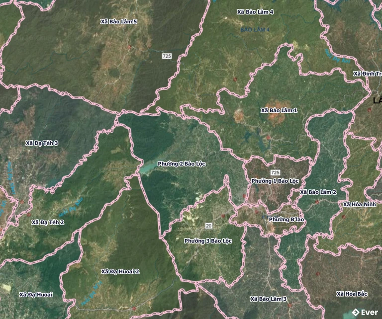 Bản đồ Phường 2 Bảo Lộc, Lâm Đồng sau sáp nhập