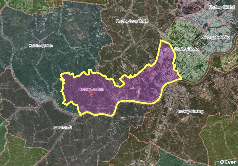 Bản đồ phường An Bình, Cần Thơ sau sáp nhập