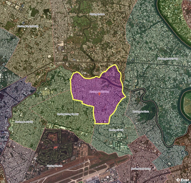 Bản đồ Phường An Hội Đông, Thành phố Hồ Chí Minh sau sáp nhập