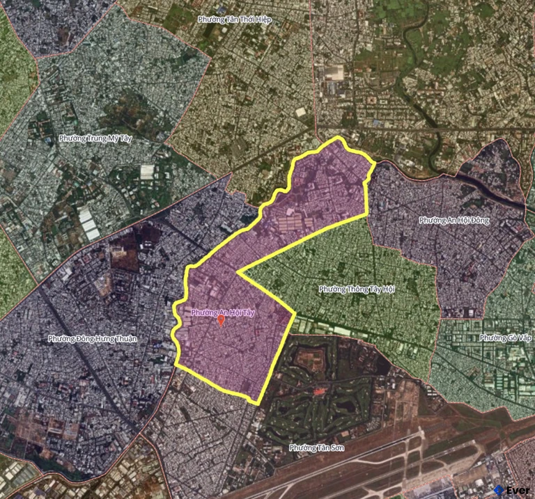 Bản đồ phường An Hội Tây, thành phố Hồ Chí Minh sau sáp nhập