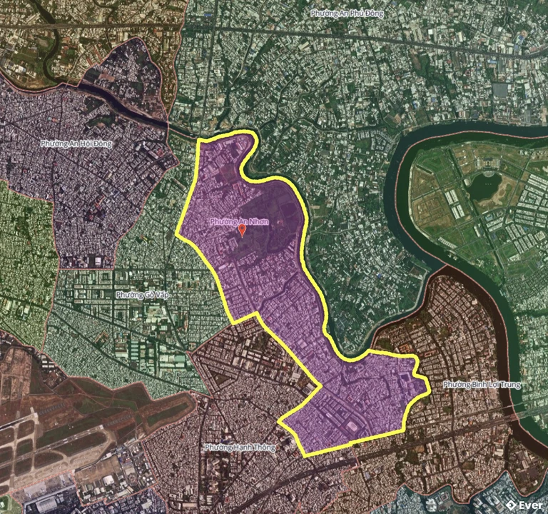 Bản đồ phường An Nhơn, thành phố Hồ Chí Minh sau sáp nhập