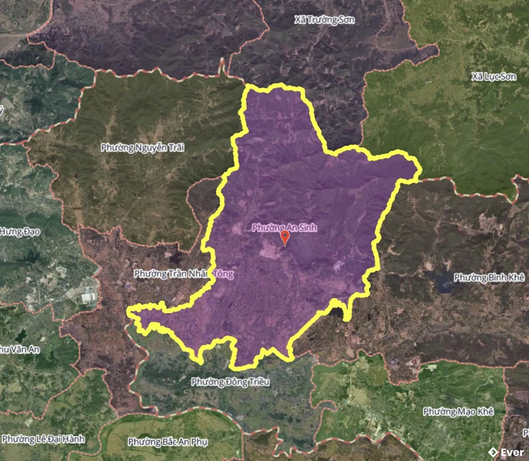 Bản đồ phường An Sinh, Quảng Ninh sau sáp nhập