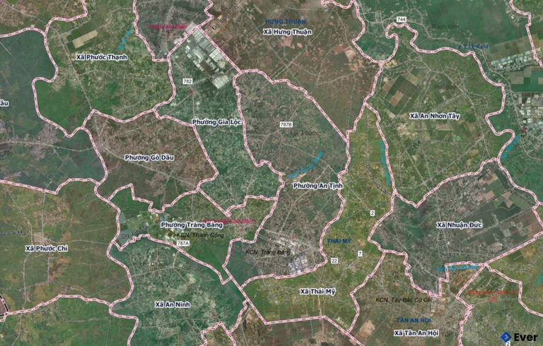 Bản đồ phường An Tịnh sau sáp nhập