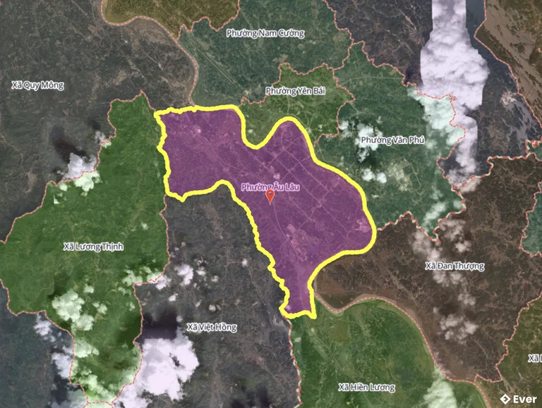 Bản đồ phường Âu Lâu, Lào Cai sau sáp nhập