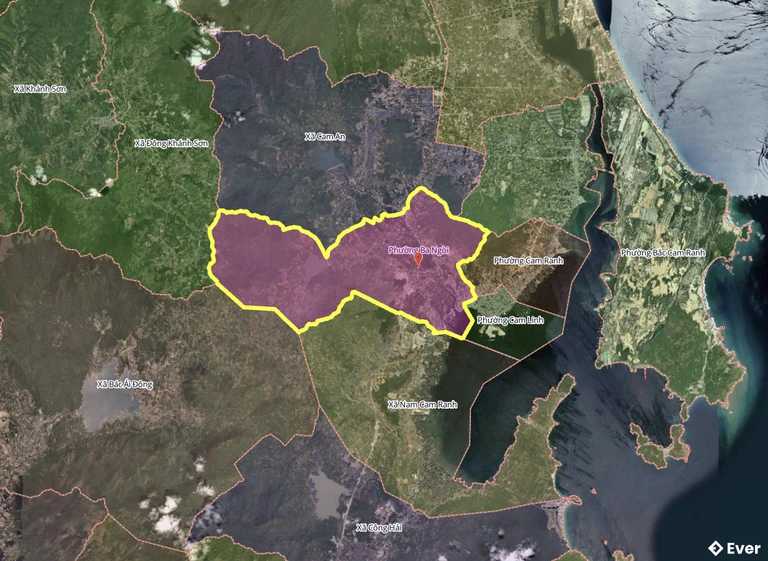 Bản đồ phường Ba Ngòi sau sáp nhập