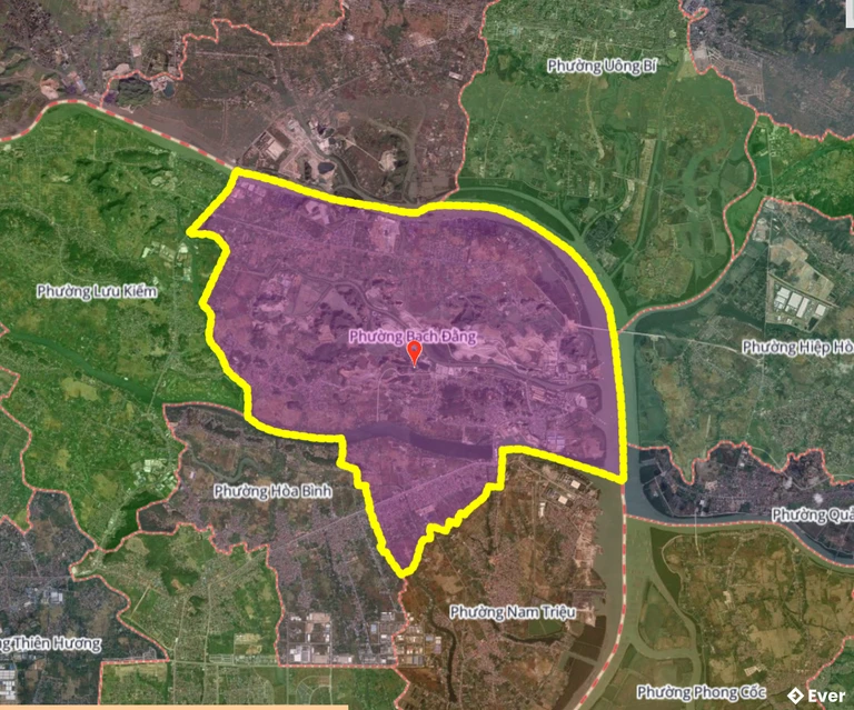 Bản đồ phường Bạch Đằng, Hải Phòng sau sáp nhập